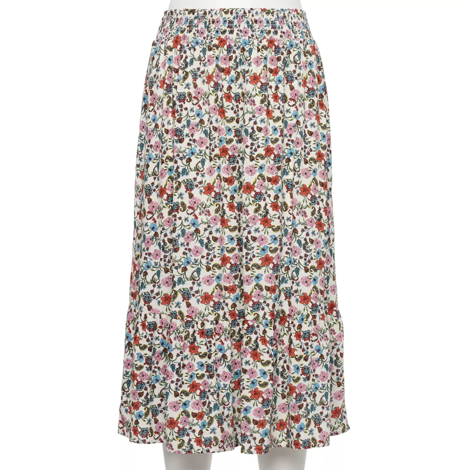 Juniors' Speechless Smocked Waist Maxi Skirt, Girl's, Size: Small, Natural | Kohl's