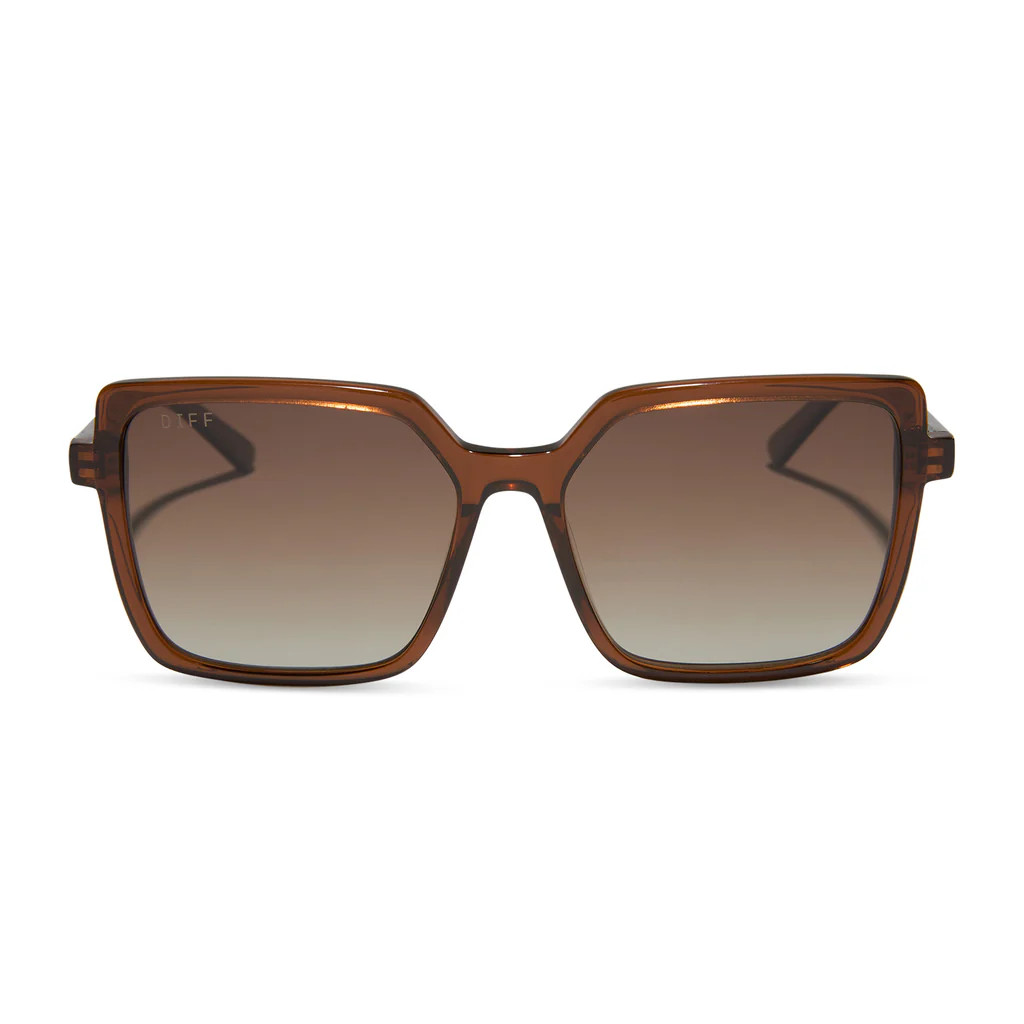 ESME - WHISKEY + BROWN GRADIENT + POLARIZED SUNGLASSES | DIFF Eyewear