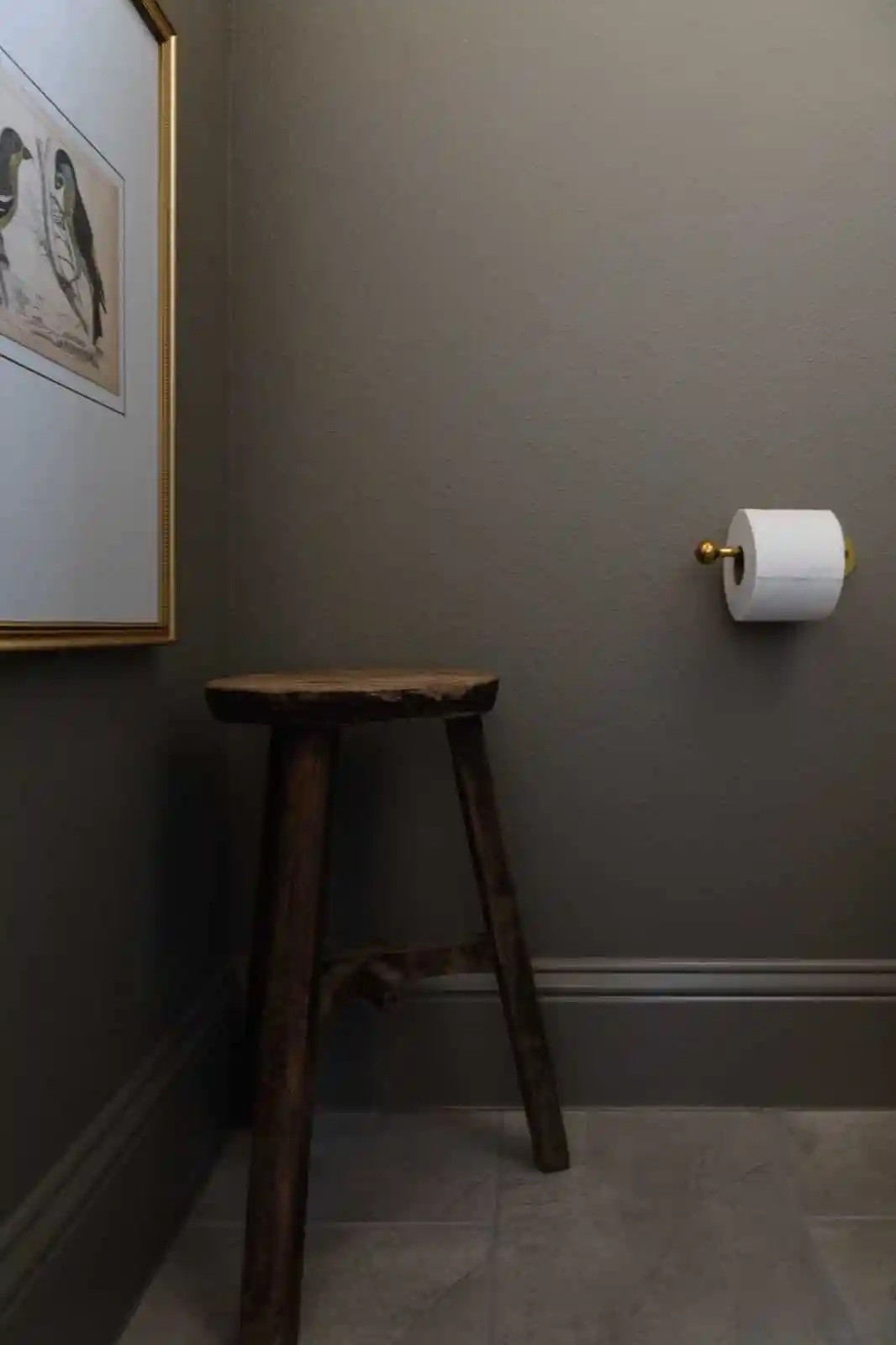 The little vintage stool is cute but it’s also super functional for a bathroom. The perfect spot to place your phone 📱 

This brass toilet paper holder is sturdy and beautiful 🧻 

The prints and frames were finds from Round Top, TX



#LTKHome