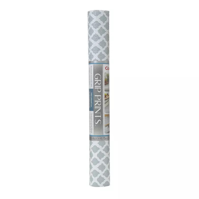 Con-Tact Brand Grip Prints Non-Adhesive Shelf Liner- Talisman Glacier Gray (18''x 4') | Target