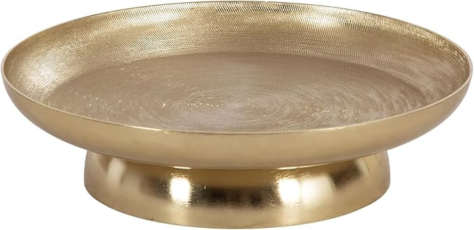 Kate and Laurel Stovring Modern Metal Round Lazy Susan, 12 Inch Diameter, Gold, Transitional Alum... | Amazon (US)