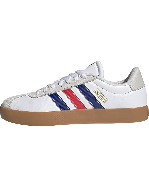 adidas Mens Vl Court 3.0 Lace Up Sneakers Shoes Casual - Red | Amazon (US)
