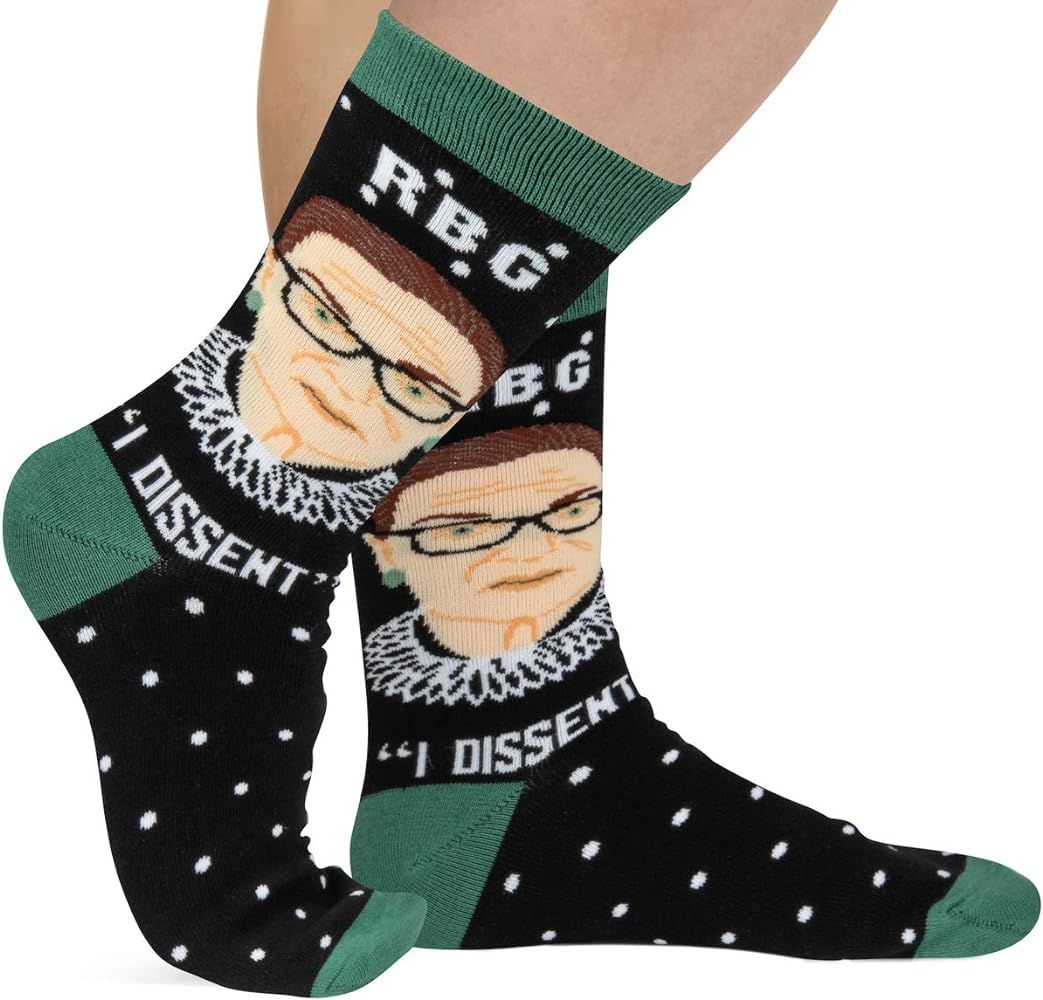 Women's Socks with Sayings for Feminists & Activists - Rosie the Riveter and RBG | Amazon (US)