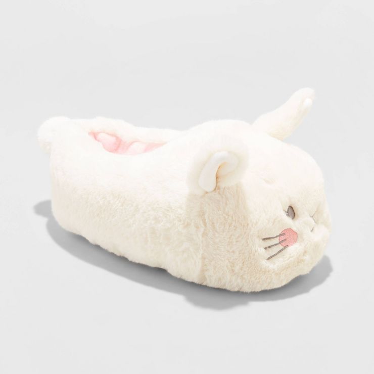 Kids' Lola Easter Bunny Plush Slippers - Cat & Jack™ Ivory | Target
