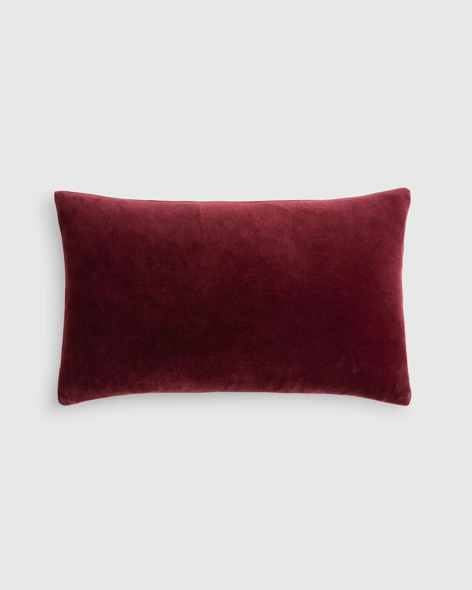 Cotton Velvet Pillow Cover in Bordeaux | Quince
