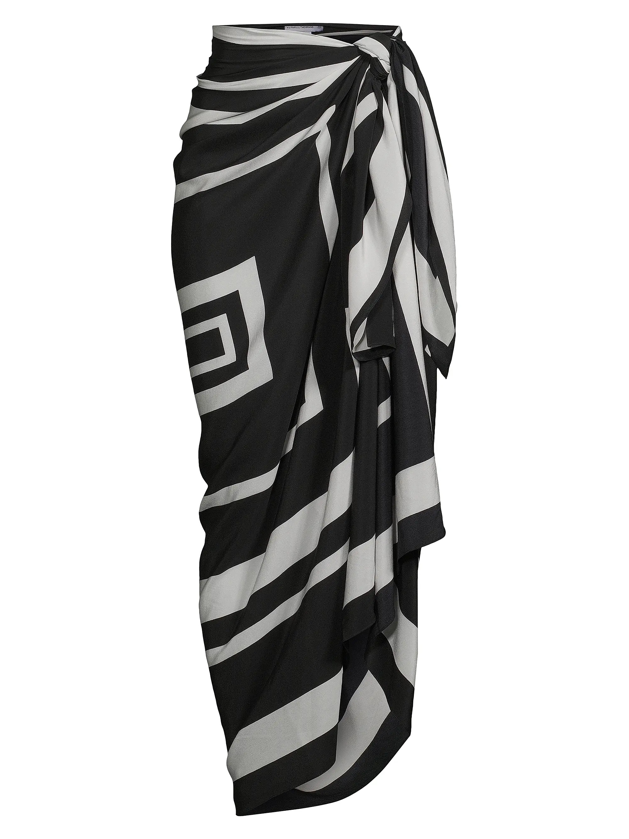 Shop Faithfull the Brand Roma Anacapri Geometric Silk Pareo | Saks Fifth Avenue | Saks Fifth Avenue