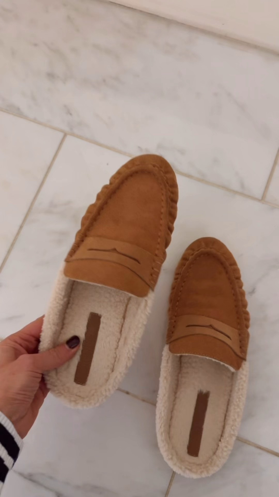 Love these shearling mules 