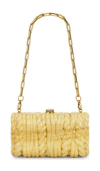 Cult Gaia Helene Clutch in Yellow. | Revolve Clothing (Global)