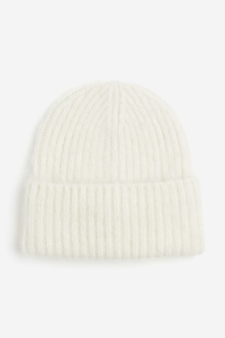 Rib-knit wool-blend hat | H&M (UK, MY, IN, SG, PH, TW, HK)