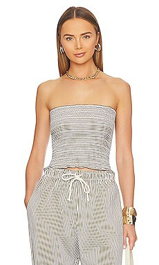 Ayda Corset Top in White Multi | Revolve Clothing (Global)