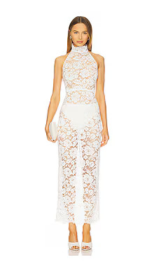 Amanda Uprichard Brynley Maxi Dress in White from Revolve.com | Revolve Clothing (Global)