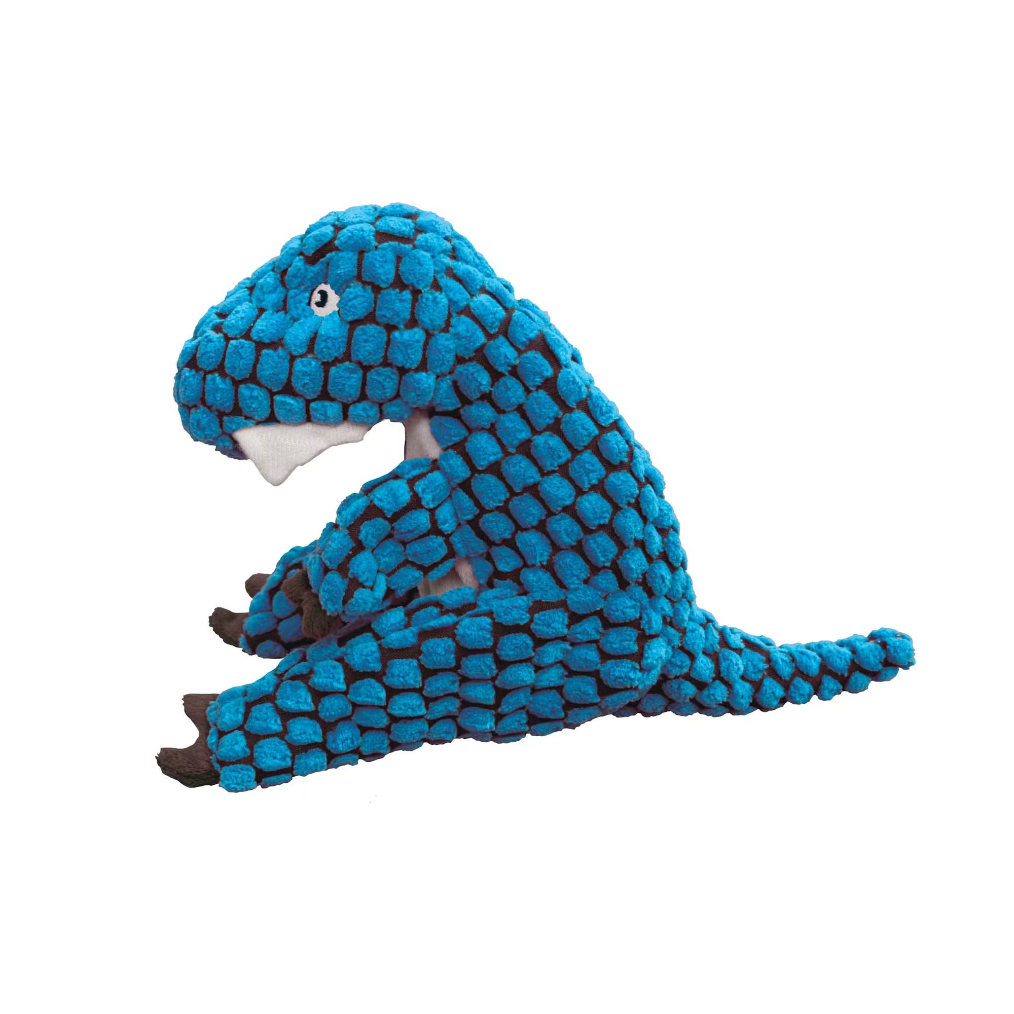 KONG Dynos TRex Blue Dog Toy, Large | Petco