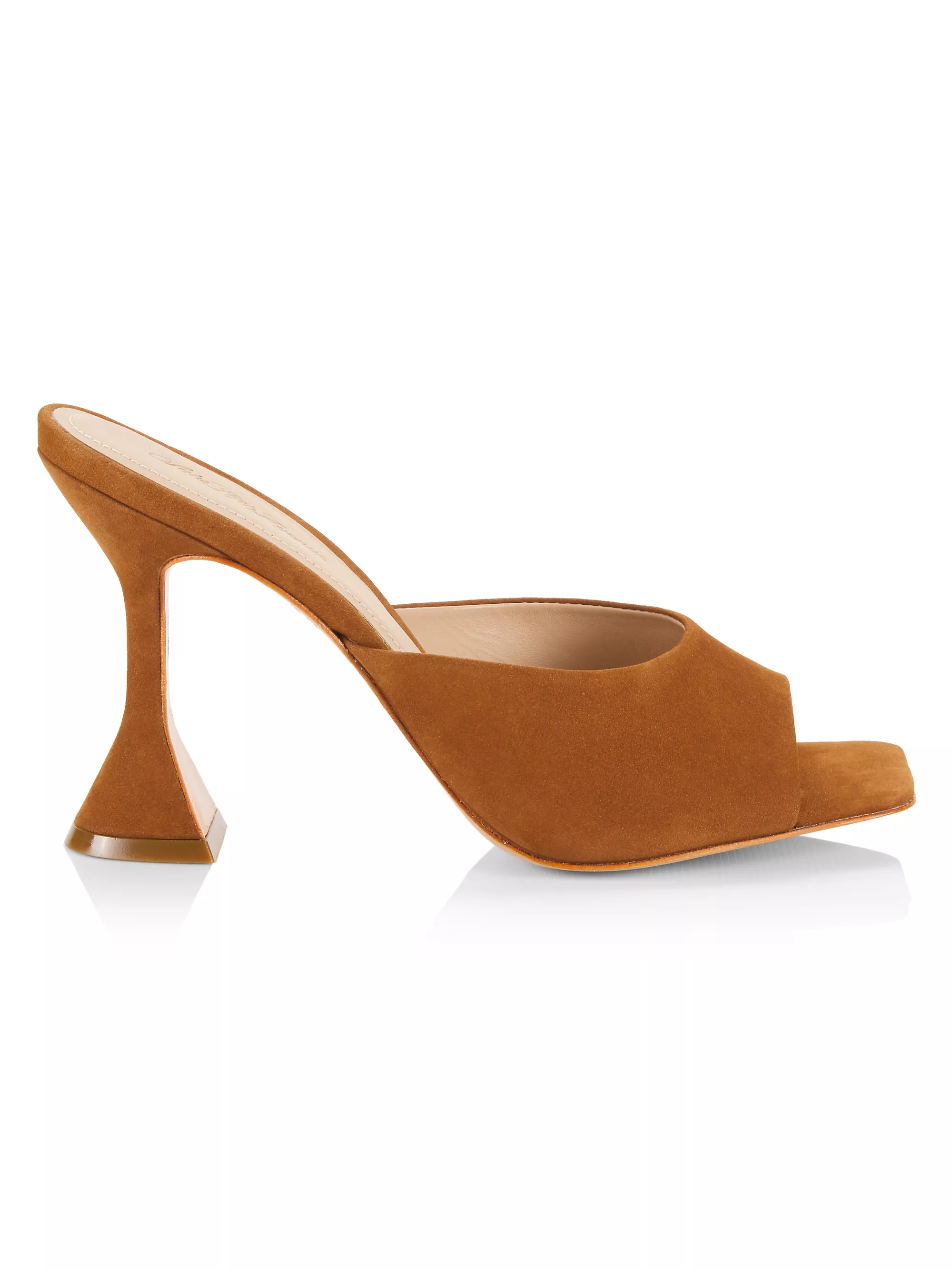 COLLECTION 97MM Leather Sculptural Mules | Saks Fifth Avenue