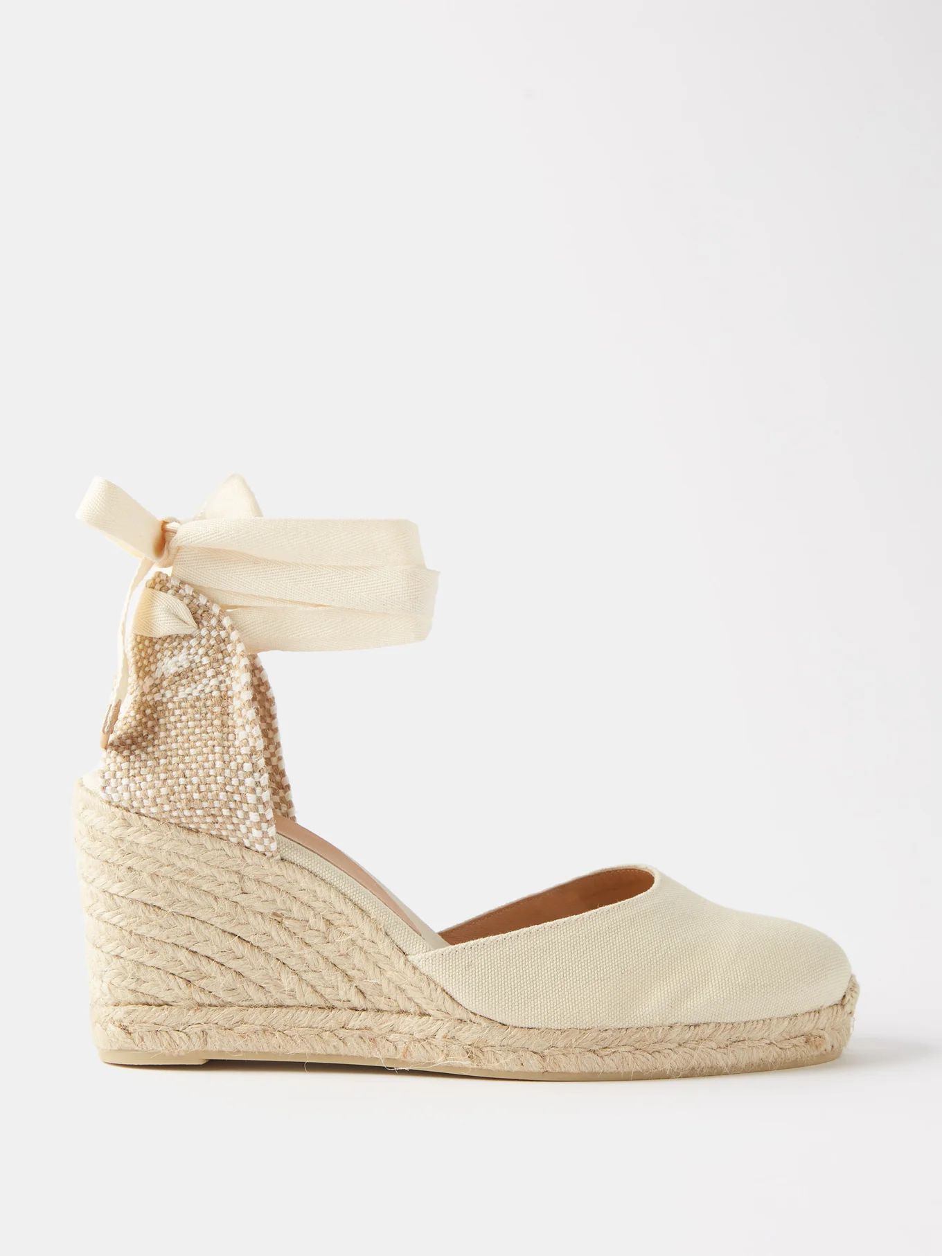 Carina 80 canvas & jute espadrille wedges | Castañer | Matches (UK)