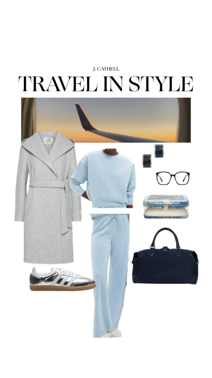 Travel days, but make them intentional. ✈️
These are my go-to chic travel outfits for long flights—polished enough to arrive feeling pulled together, comfortable enough to actually relax en route.

Think:
• Soft, elevated lounge sets that don’t wrinkle
• Layered outerwear for cold cabins + warm arrivals
• Hands-free totes, cozy slides, and sneakers you can walk miles in
• Neutral palettes that mix, match, and always feel timeless

Whether you’re flying for the holidays, heading into a busy season of travel, or just want to upgrade your airport style, these looks prove that comfortable travel outfits can still feel refined.

Save this for your next trip ✨
Shop everything linked on my LTK

#TravelOutfits #AirportStyle #ChicTravel #TravelCapsuleWardrobe #ElevatedBasics #ComfortableAndChic #WhatToWearFlying #LoungewearStyled

#LTKOver40 #LTKHoliday #LTKSeasonal