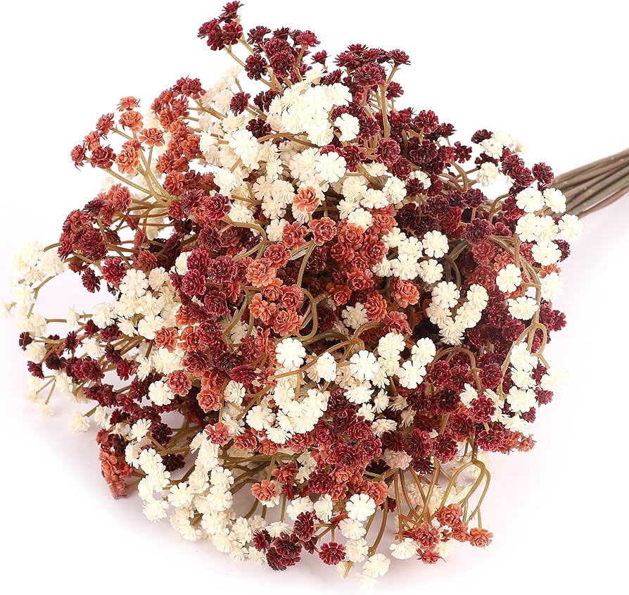 N&T NIETING Fall Baby Breath Flowers,15Pcs Fake Gypsophila Plants Artificial Baby Breath Flowers ... | Amazon (US)