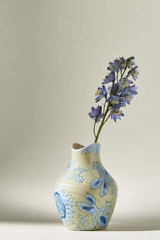 Mary Floral Vase | Anthropologie (US)