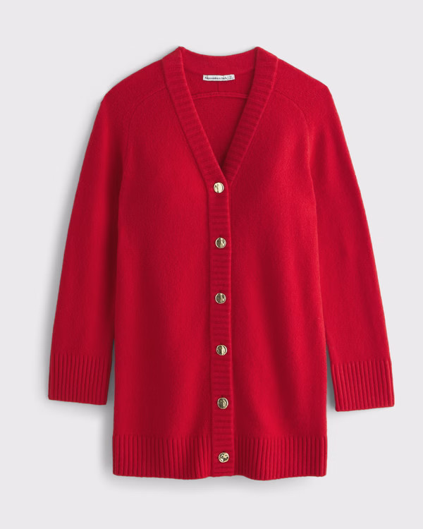 Women's Long-Sleeve Cardigan Mini Sweater Dress | Women's Dresses & Jumpsuits | Abercrombie.com | Abercrombie & Fitch (US)