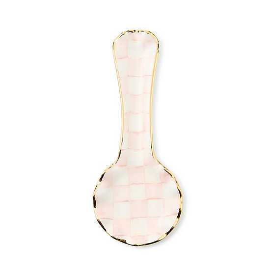 Rosy Check Ceramic Spoon Rest | MacKenzie-Childs