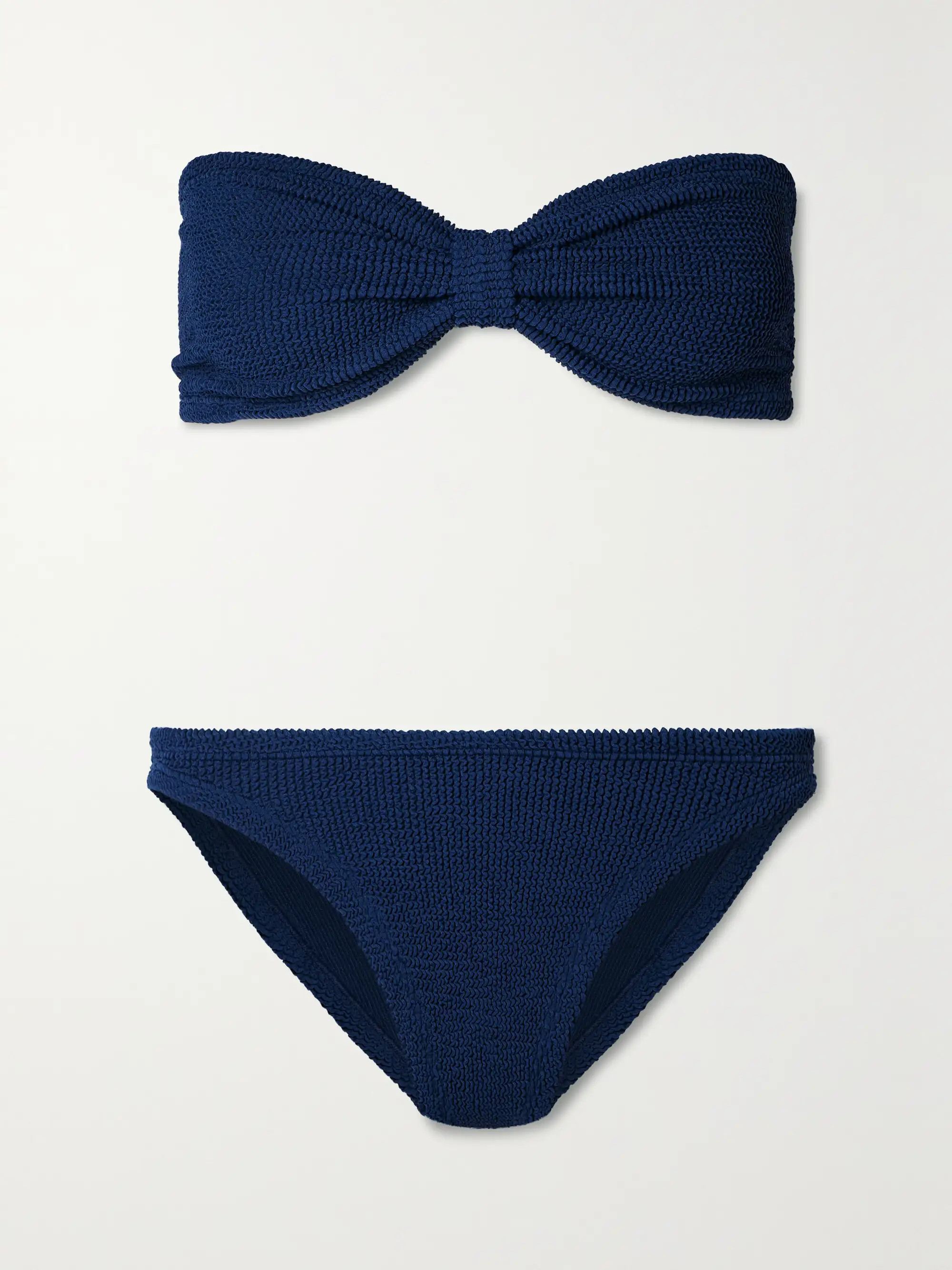Jean seersucker bandeau bikini | NET-A-PORTER APAC