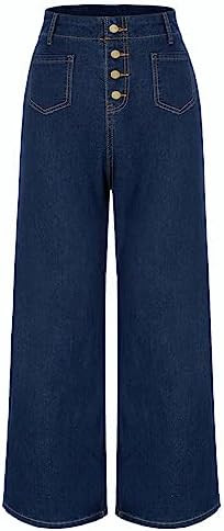 Women's 2025 High Waisted Wide Leg Jeans for Women Stretchy Bell Bottom Jeans Flare Denim Pants | Amazon (US)