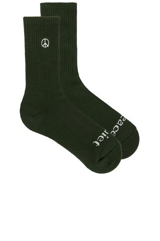 Museum of Peace and Quiet Icon Socks in Pine from Revolve.com | Revolve Clothing (Global)