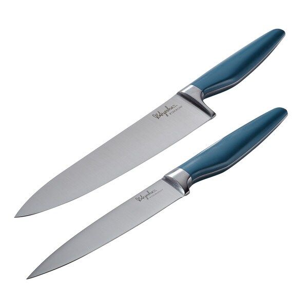Ayesha Curry Home Collection Japanese Steel Cooking Knife Set, Twilight Teal, 2-Piece | Bed Bath & Beyond