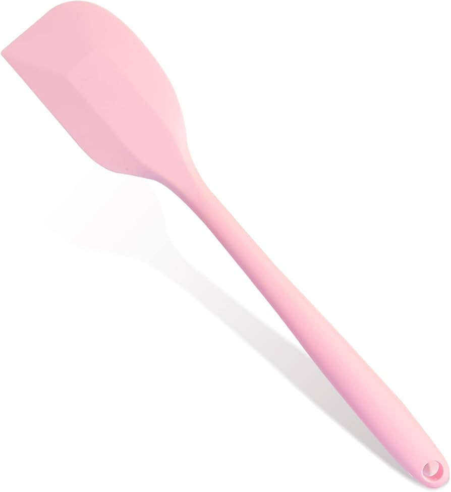 Pink Rubber Spatula for Kitchen Use, 10.8In Silicone Spatulas for Cooking Heat Resistant, Flexibl... | Amazon (US)