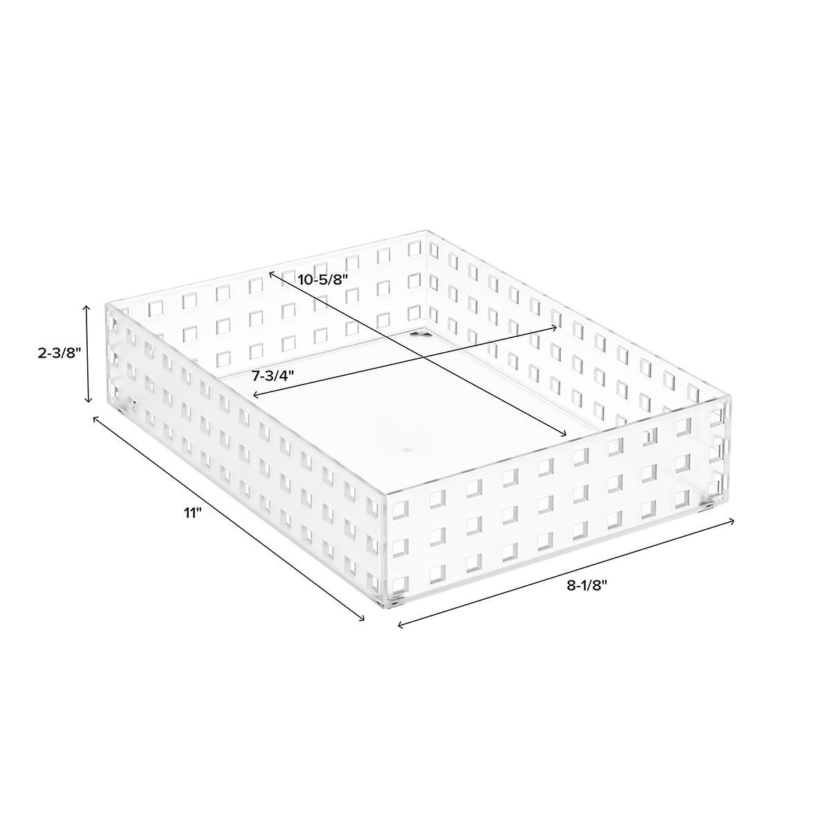 like-it Bricks 11" Wide Short Bin Translucent | The Container Store