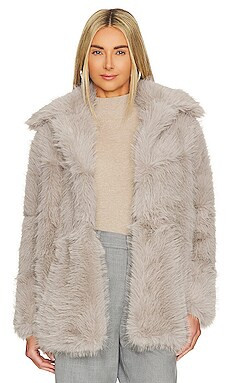 ASTR the Label Hadley Coat in Silver from Revolve.com | Revolve Clothing (Global)