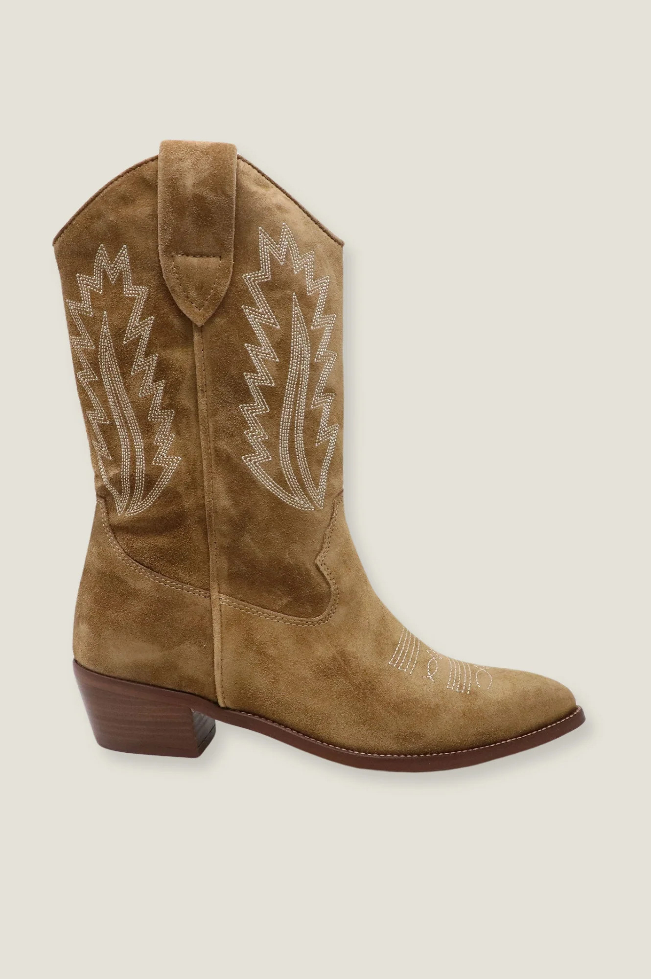 Camilla Cowboy Boots | Camel | Aspiga