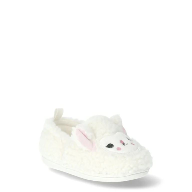Wonder Nation Baby Girls Farm Animal Slippers, Sizes 2M-6M | Walmart (US)