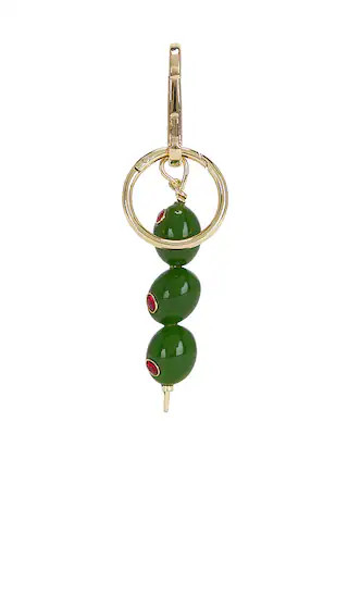 BaubleBar Briny Baby Olive Bag Charm in Green. | Revolve Clothing (Global)