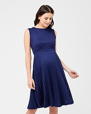 Ripe Maternity Pleated Midi Dress | Express