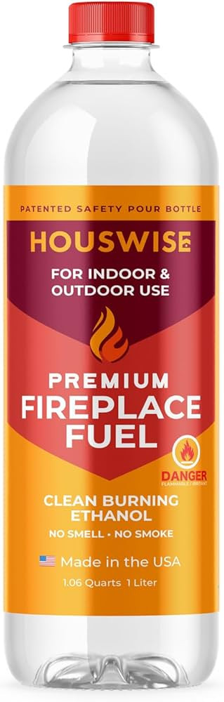 Bio Ethanol Fireplace Fuel 1 Liter - Bioethanol Fuel Tabletop Fire Pit, Bio Ethanol Fuel for Tabl... | Amazon (US)