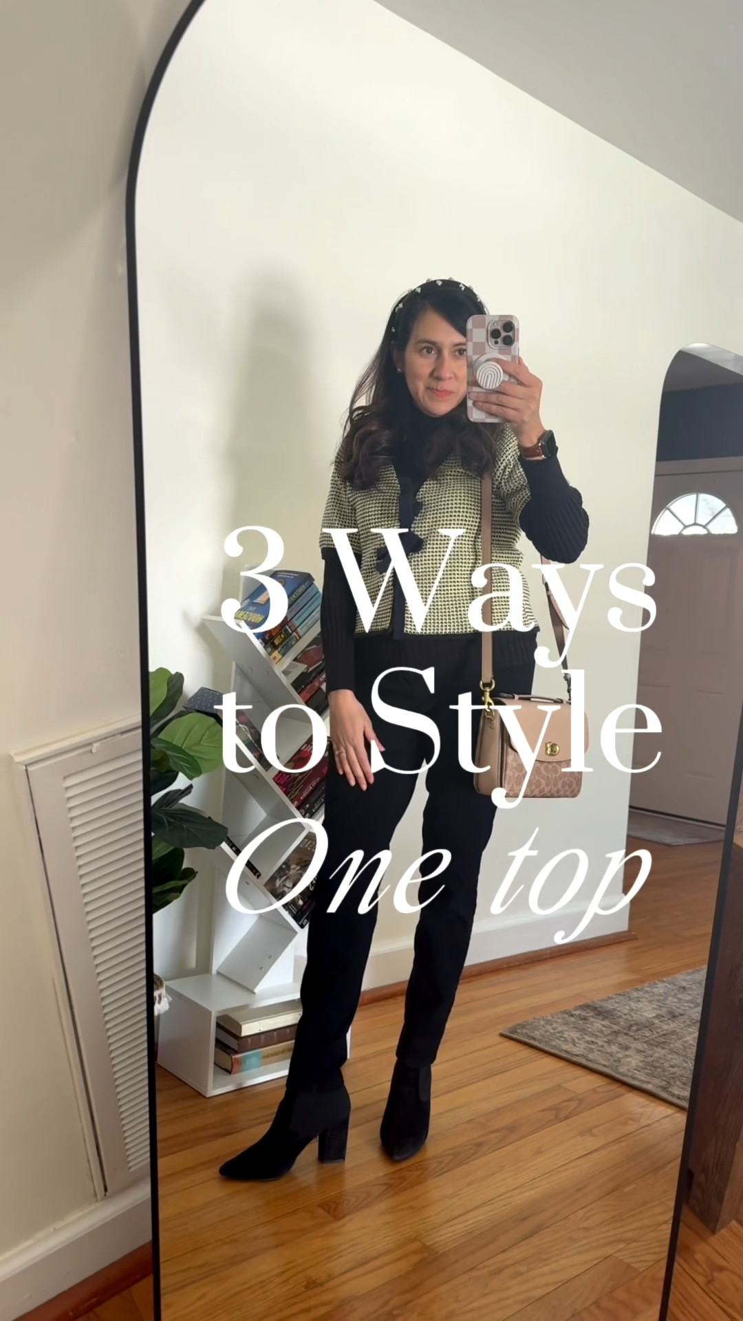 Sharing this top worn in three different ways for the upcoming season. The transition from cold to warm is a slow transition. This will keep you ready throughout the entire season. 

#LTKSeasonal #LTKgrwm #LTKdayinmylife