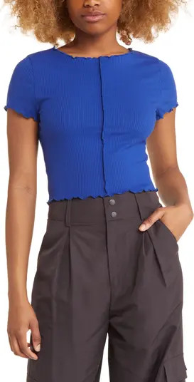 Front Seam Crop T-Shirt | Nordstrom