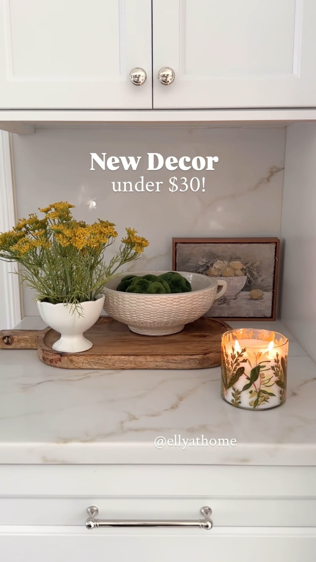 The prettiest decor for a winter pick me up! Early spring styling! Shop floral arrangements, wood board on sale. Artwork, Textured bowl, spring candle ships free! Target, Michael’s, Pottery Barn. 

#LTKFindsUnder50 #LTKHome