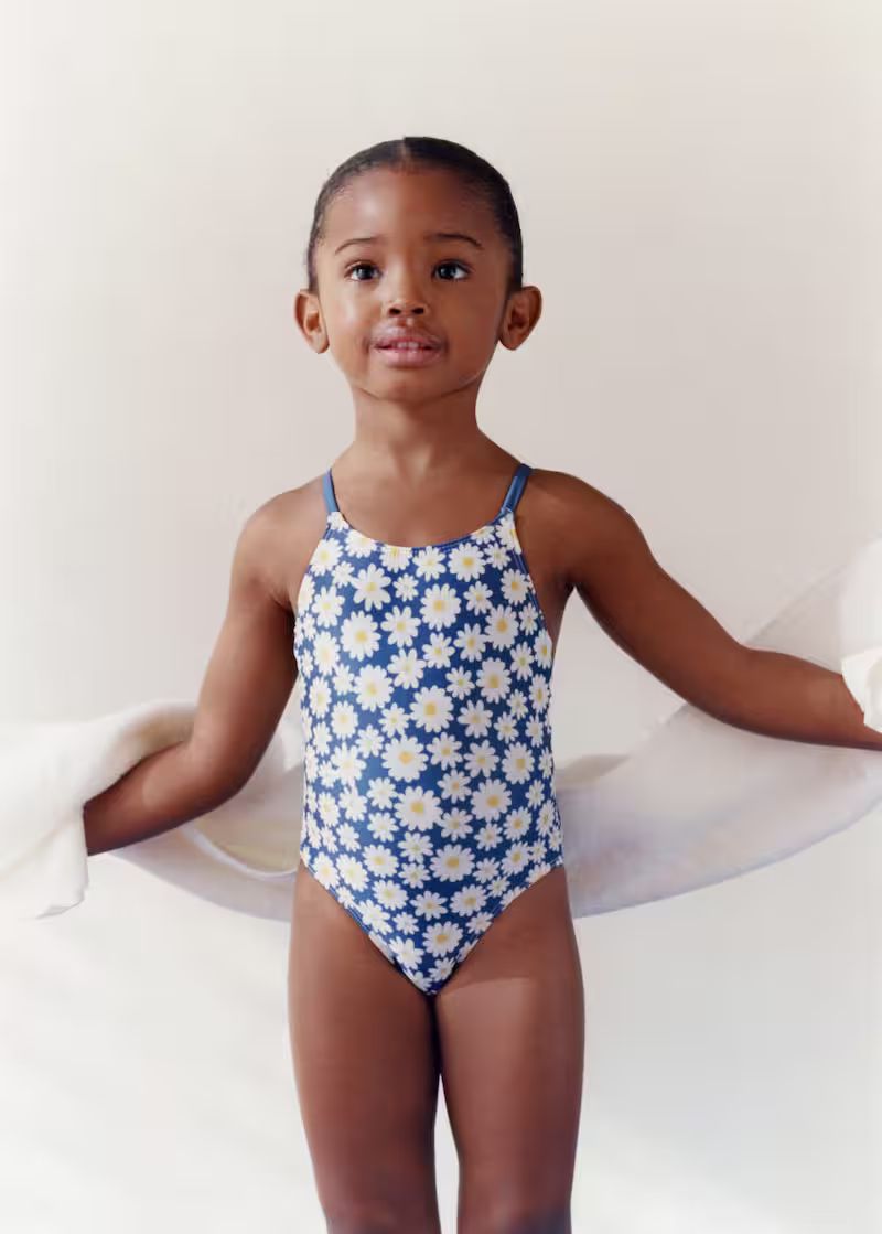 Floral-print swimming trunks -  Teenage girl | Mango Teen USA | MANGO (US)