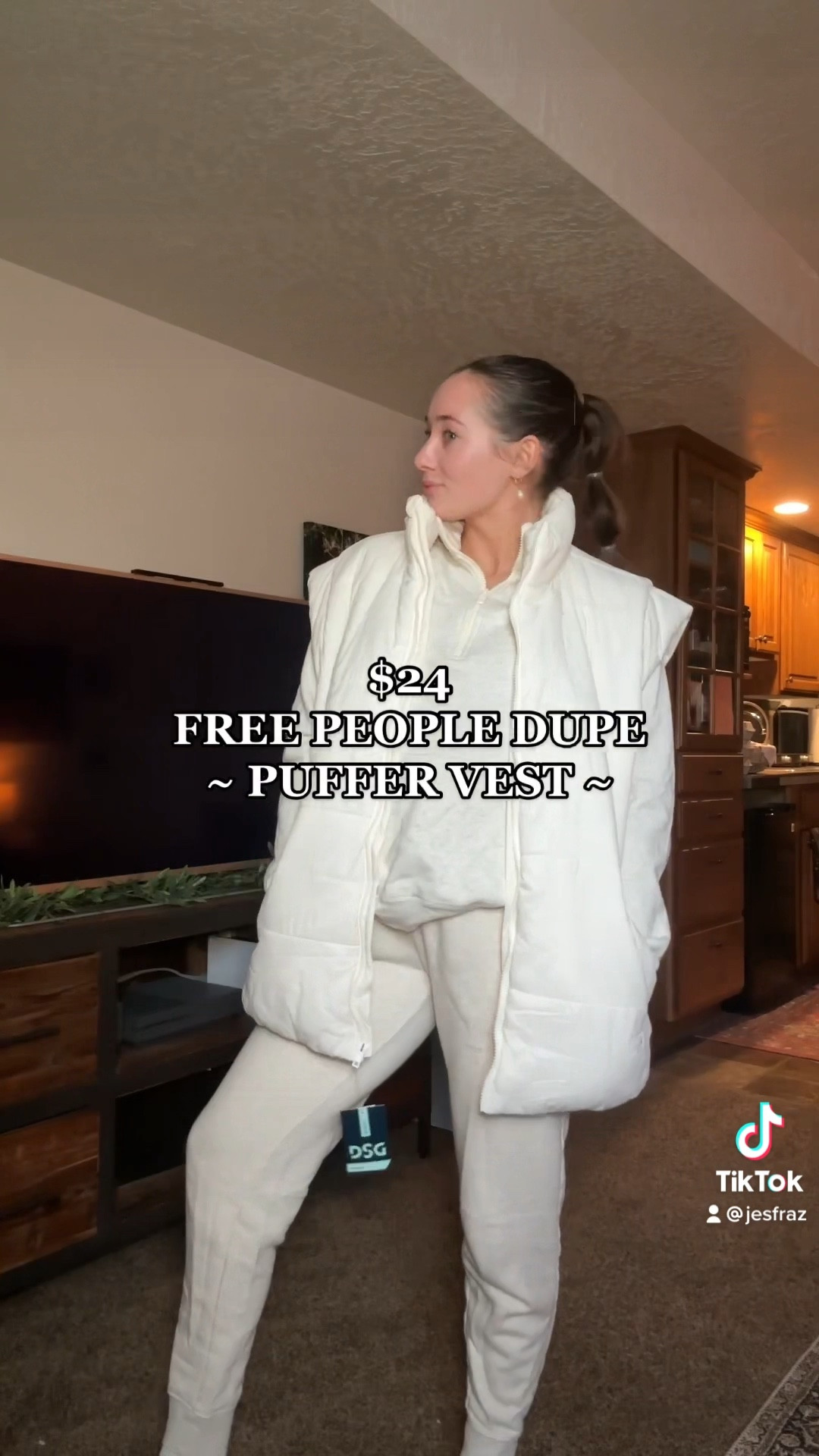 Oversized puffer vest ONLY $24!! Free People dupe puffer vest. I’m wearing size M/L but could have definitely been fine with a S/M.

#LTKunder50 #LTKsalealert #LTKstyletip