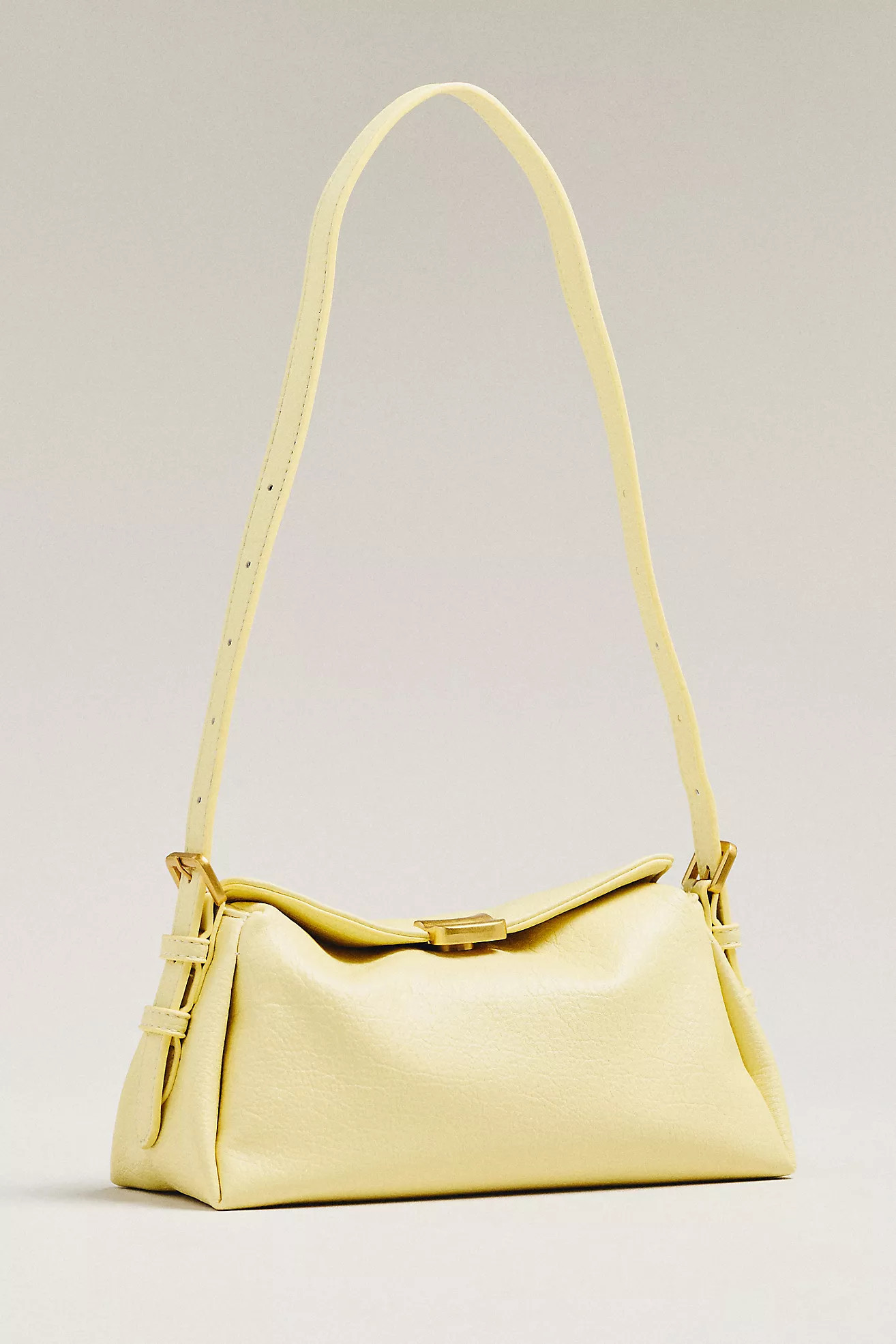 Slouchy Faux-Leather Shoulder Bag | Anthropologie (US)