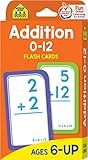 School Zone - Addition 0-12 Flash Cards - Ages 6 and Up, 1st Grade, 2nd Grade, Numbers 0-12, Math, P | Amazon (US)