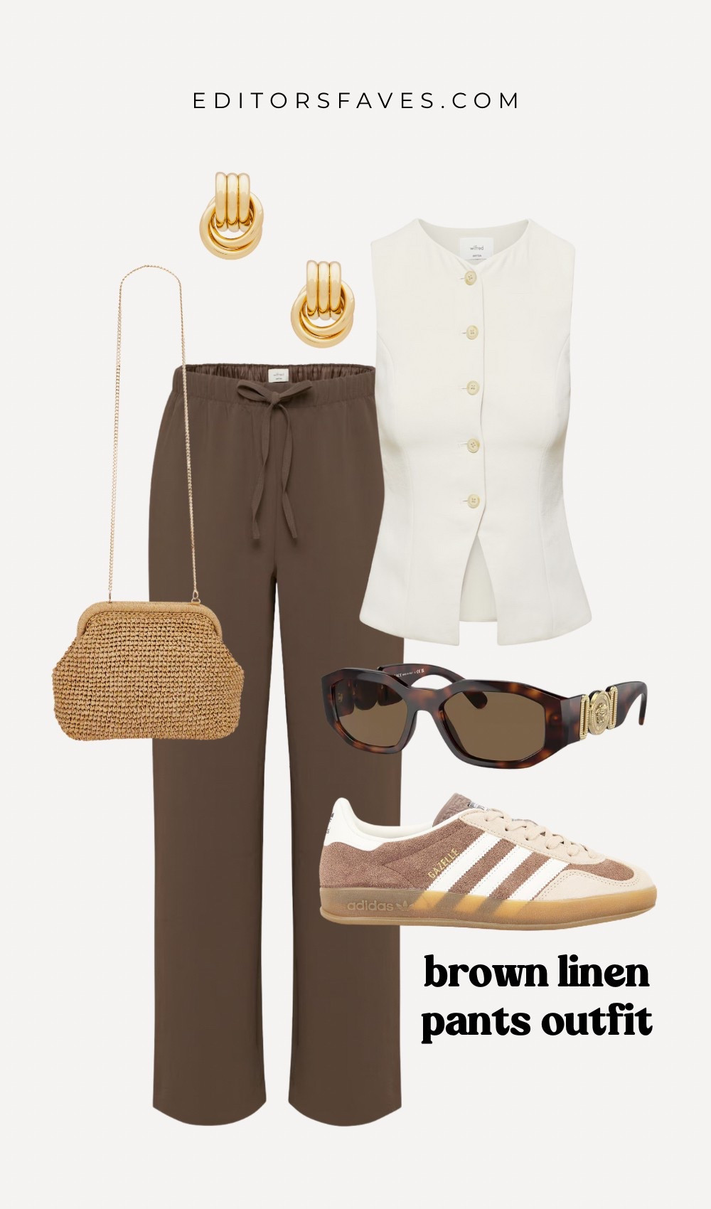 Want a fun way to style a brown linen pants outfit? Brown linen pants can be dressed up or down, depending on your accessories and how formal or casual your top is. 

You know that one pair of pants you reach for on a random Tuesday, a beach day, or when you want to look put-together without trying? Brown linen pants are those pants. They’re effortless, cool, and somwhow make you look expensive.

Why? Because brown is just a bit more unexpected than black, and loose linen material is more elevated than typical yoga pants or denim.

In this post, we’re showing you how to style brown linen pants like a stylist.

#LTKOver40 #LTKStyleTip #LTKPetite