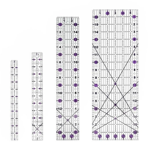 Quilting Rulers Sewing Ruler,Acrylic Quilting Ruler Templates,Precision Cutting Tools for Patchwo... | Amazon (US)