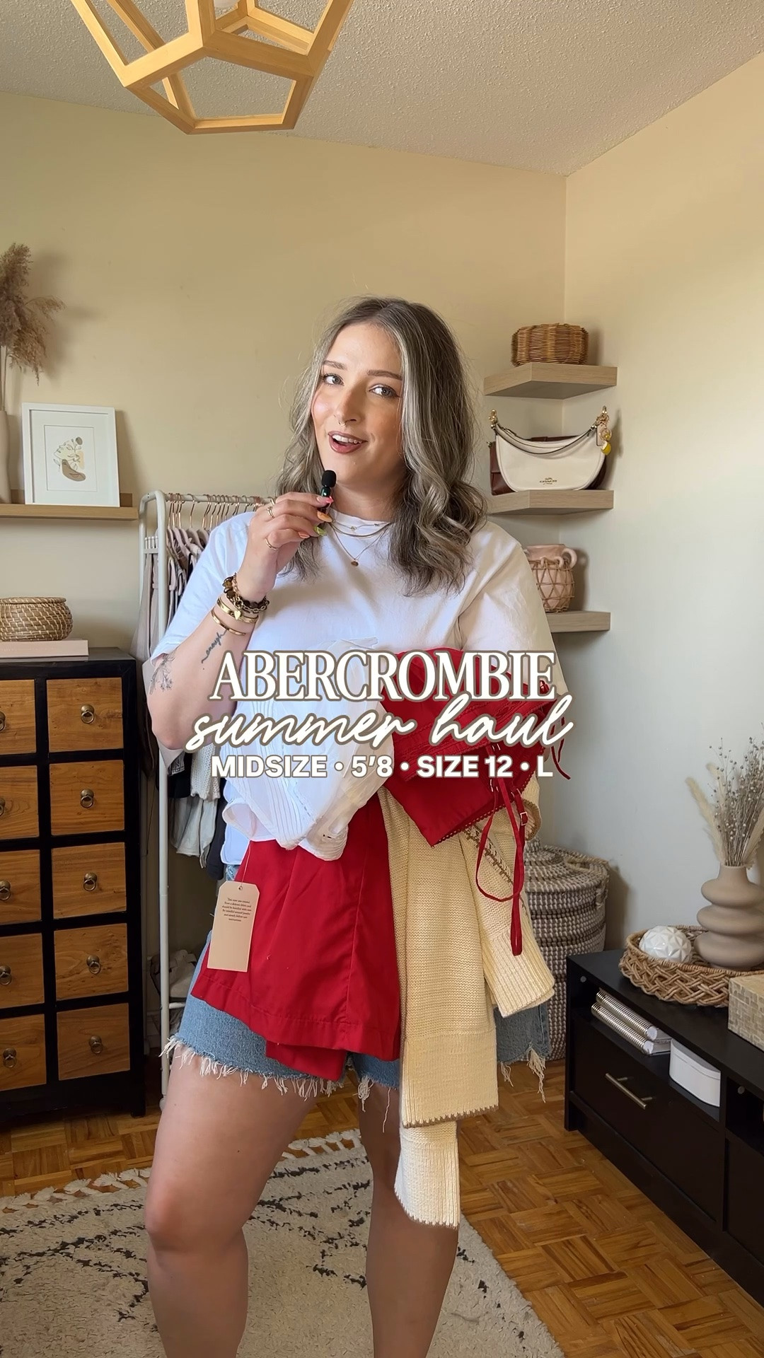 Abercrombie summer try on haul! Wearing my usual size L in the red mini dress, cotton sweater, and white lace top. Sized up to 32 in the denim shorts for a looser fit. Also linked my crocs sandals, I’m a 9.5-10 and wear a 10. Canadian crocs link under “similar products”

#LTKsummer #LTKdresses #LTKmidsize