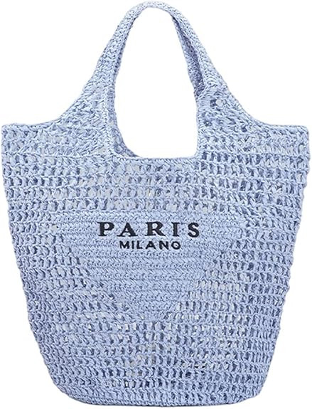 New Woven Bag, Straw Mesh Tote Bag, Beach, Shoulder Bag, Hobo Women, Foldable Large Capacity, for... | Amazon (US)