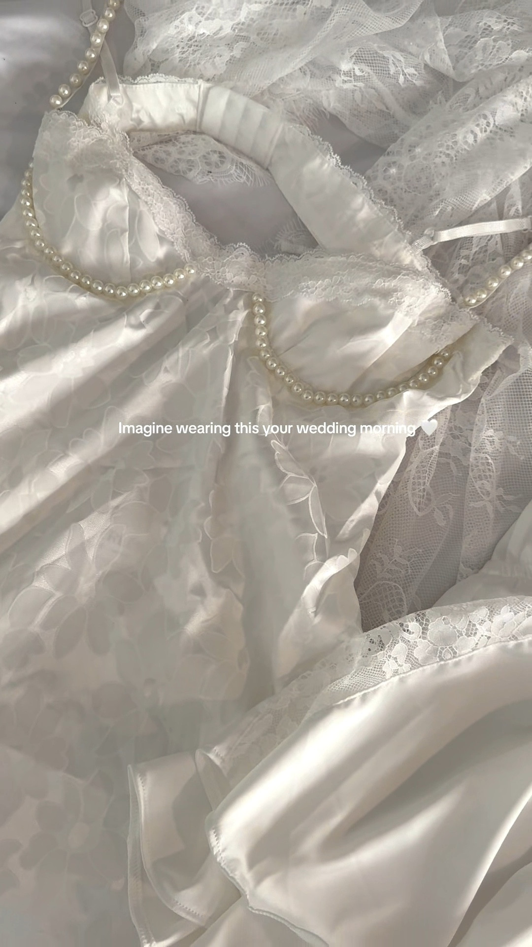 The most gorgeous bridal PJs 🤍#bridal #bridalpjs #bride #wedding 

#LTKWedding