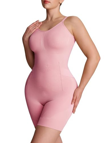 SheCurve Bathroom- Friendly Easyslide Seamless Tummy Control Back Support Shapewear Bodysuit | Amazon (US)