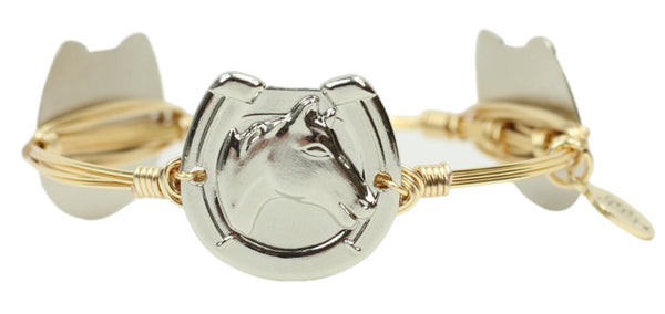 The Triple Crown Bangle Bracelet - Silver | Bourbon and Boweties