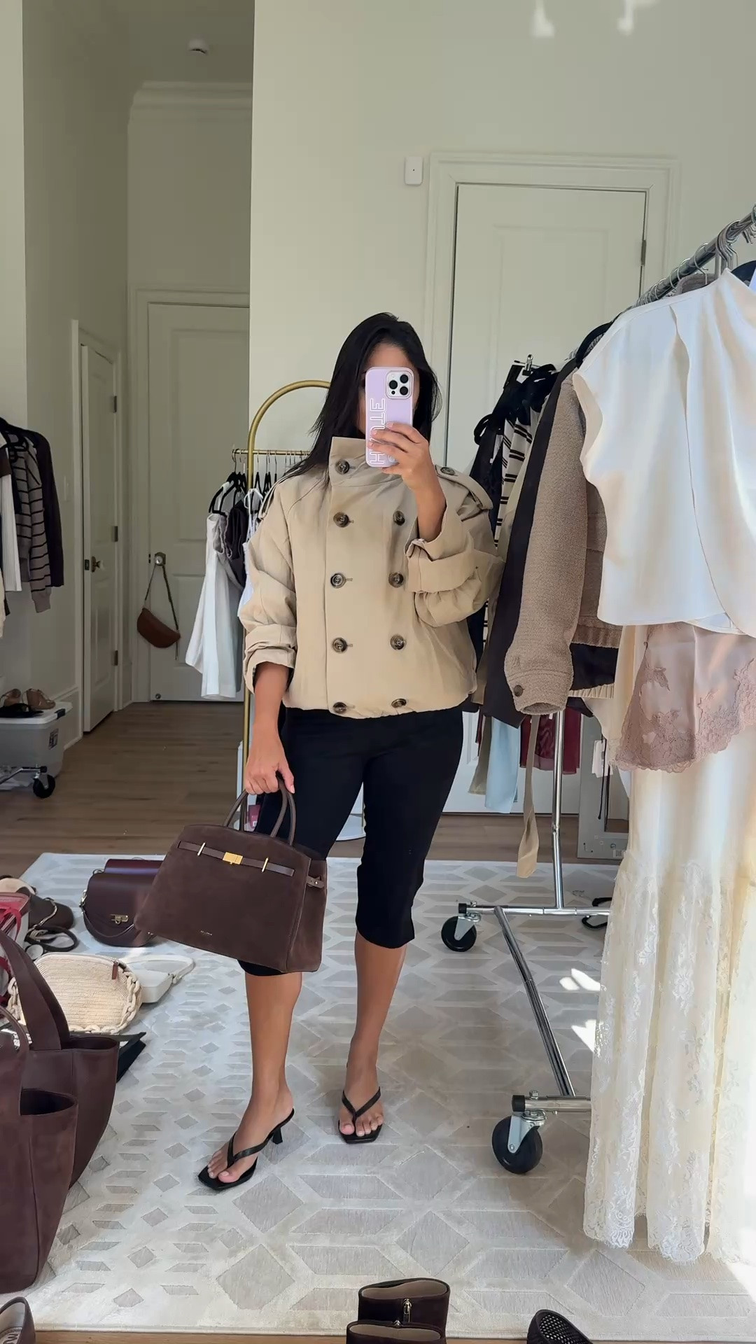 How cute is this heartloom trench jacket?! I love it paired with these black capris.

#LTKootd #LTKCon